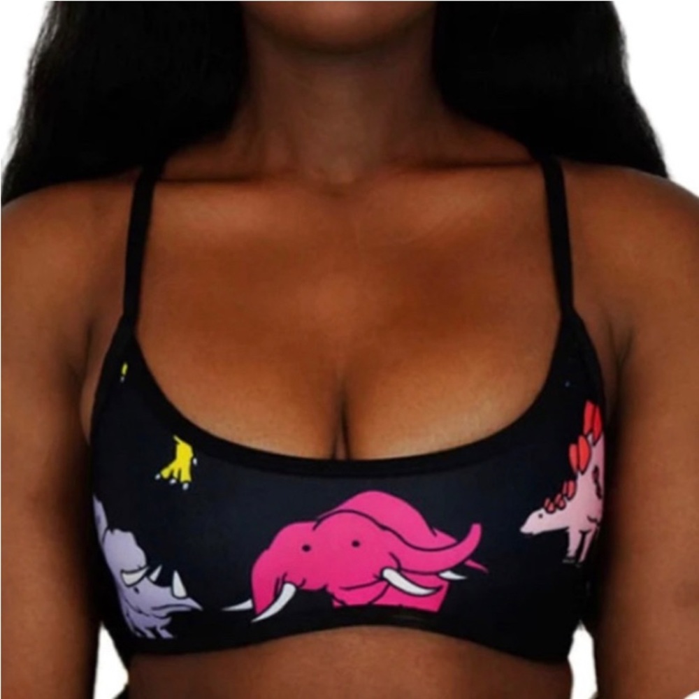 New! Hoaka x pony swimwear womens T-Rex Pony Dino Tops small